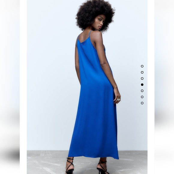 ZARA NEW flowy midi 👗 DRESS 👗 😍 - Picture 2 of 4